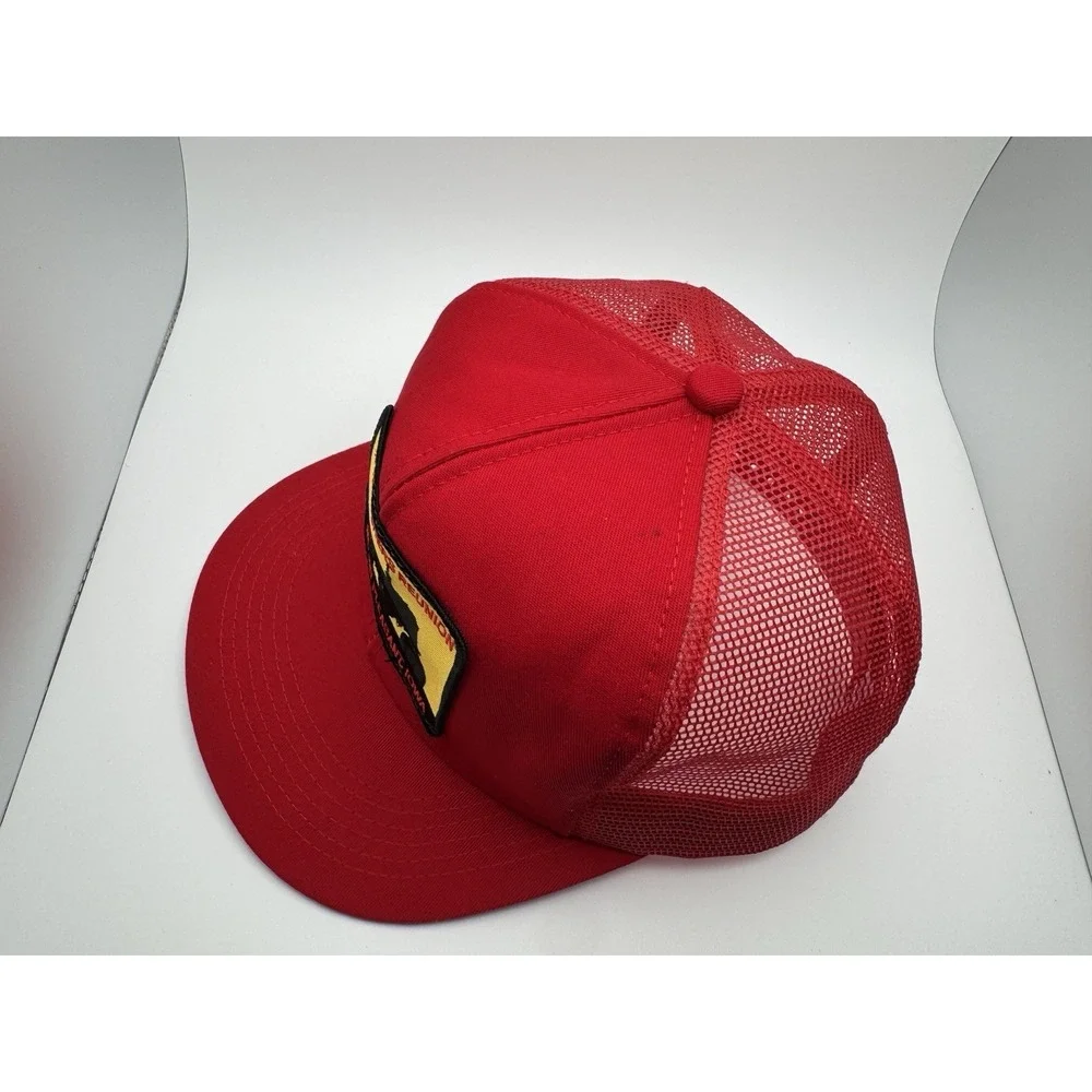 Old Threshers Reunion Mt. Pleasant Iowa Hat Cap SnapBack Vtg 90s Foam Made USA